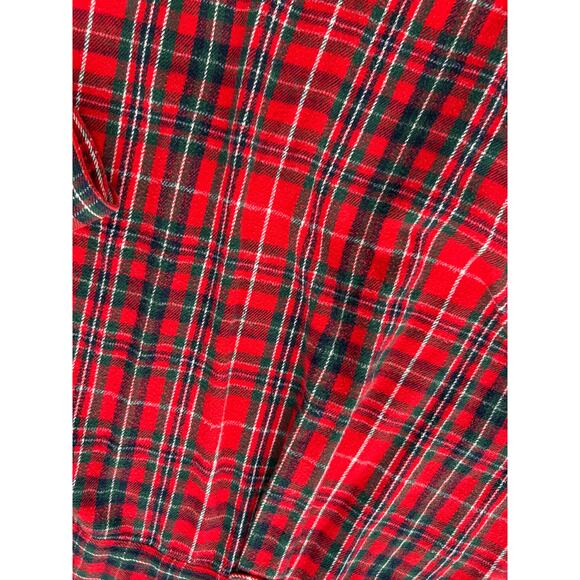 Vintage Eddie Bauer Red Plaid Flannel Shirt Men's XL Rockabilly Gorpcore Holiday - Picture 9 of 9